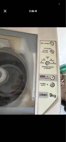Máquina de lavar pra hoje 