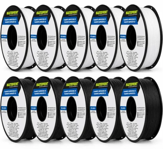 Kit 10kg filamentos para impressora 3d petg masterprint