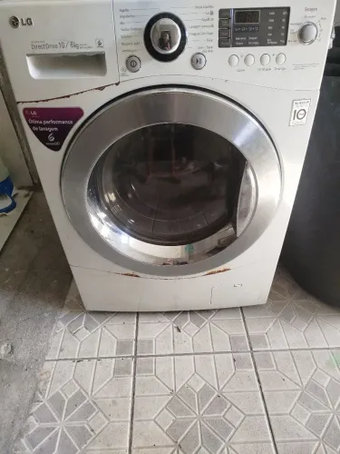 Lava e Seca LG Direct Drive 10/6kg - Liga e gira, no estado