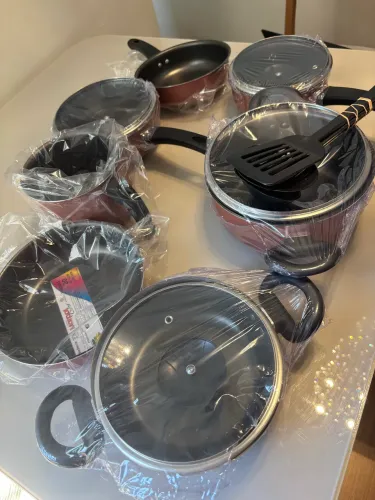 Jogo Panelas Antiaderente 10 Peças Teflon