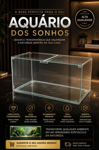 AQUÁRIO 200 LITROS ? QUALIDADE E SOFISTICAÇÃO