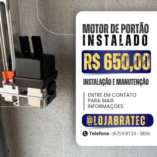 Motor de portão eletrônico de 8 segundos