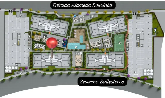 Apartamento,1 Dormitorio(s) bairro Cabral Sensia Solarium