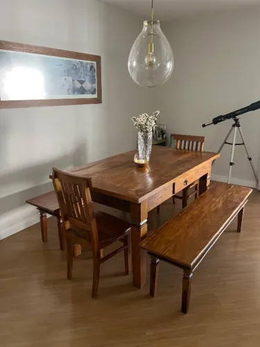 Mesa jantar rústica