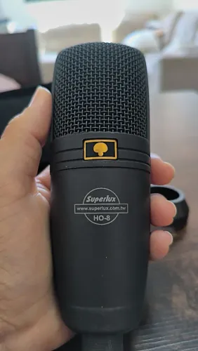 Microfone condensador superlux HO-8 + Case