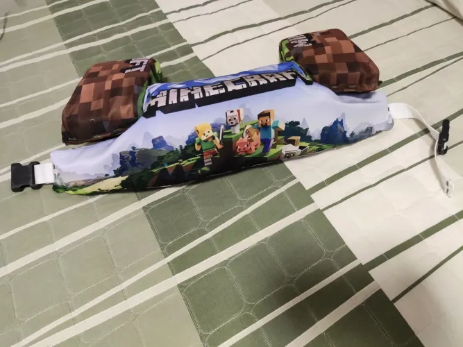 Colete Inflável Infantil Minecraft - Boia de Piscina Criança
