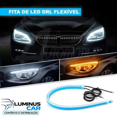 Fita Led Flexivel DRL e Pisca Sequencial