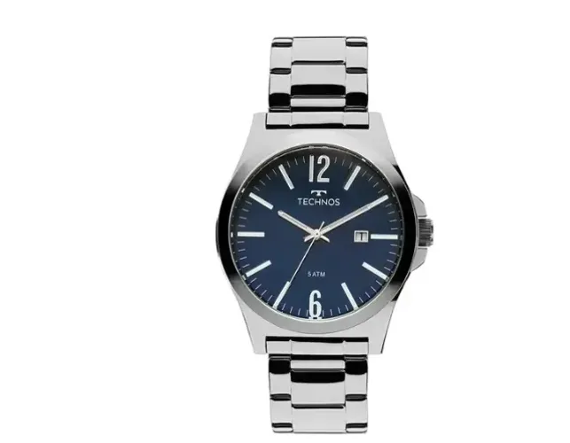 Relógio Technos Masculino Steel Prata - 2115LAY/1A