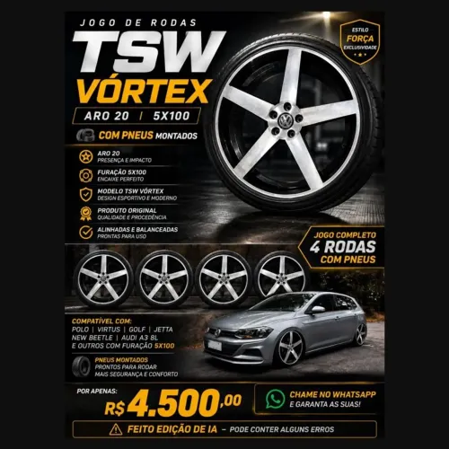 Aro 20 tsw 5x100 ( aceito propostas e cartão)