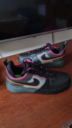 Nike Air Force 1 React Black Neon 