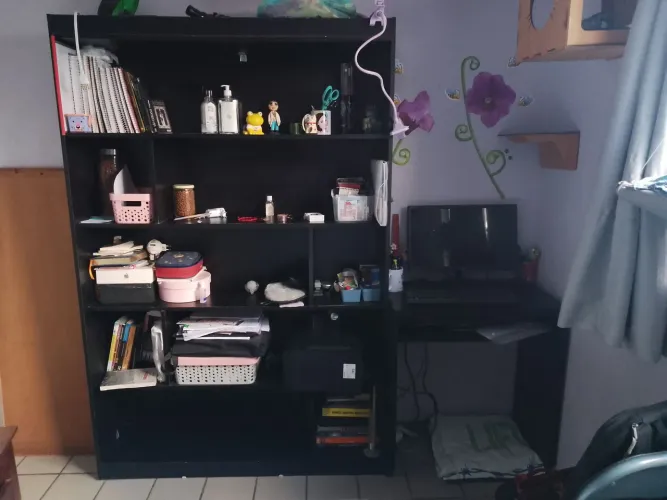 Estante + bancada de estudo