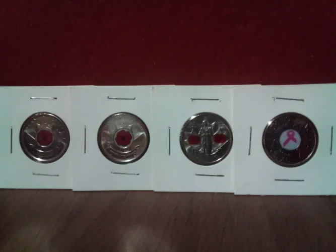 4 moedas coloridas do Canada FC