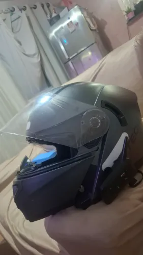 Capacete racetech 56 ja com intercomunicador v6 pro