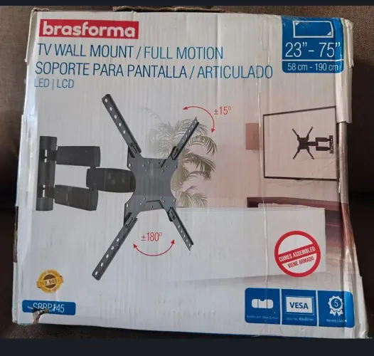 Suporte Articulado Para TV 23 A 75 Brasforma Sbrp145
