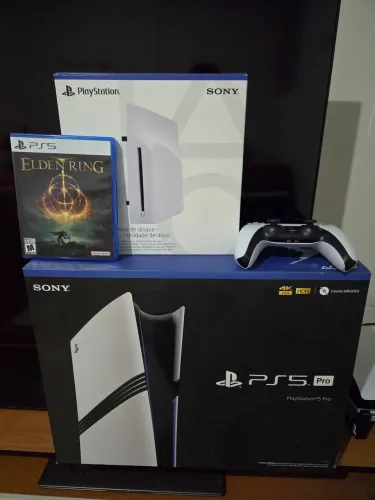 Ps5 pro 2tb + leitor disco + elden ring