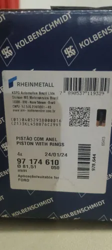 Vendo kits pintao motor ap álcool med. 0.50mm carburado 