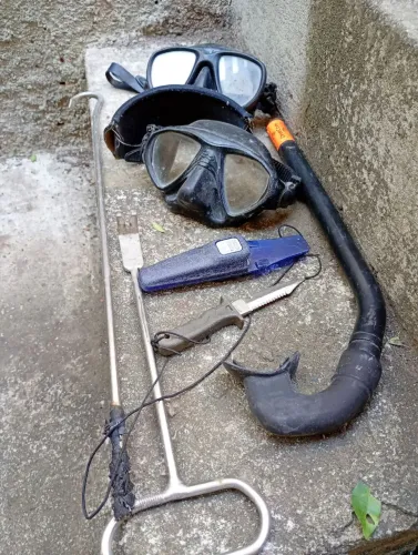 Equipamento de mergulho de pesca sub