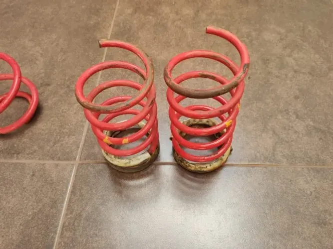 Molas Esportivas Gol G6 - kit com 4 - Cortadas 1 elo - Red Coil 