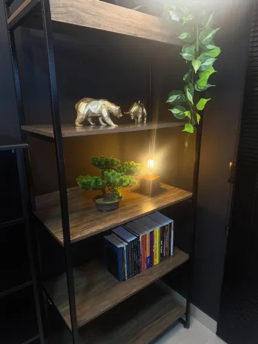 Estante de Livros Industrial Aço 80cmx187cm 5 Prateleiras Kuadra