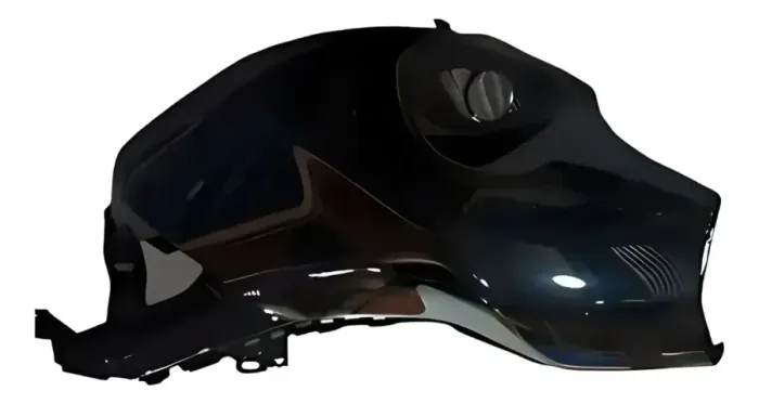 CAPA DIREITA DO TANQUE PRETA YAMAHA FAZER / FZ15 ANO 2023 A 2024