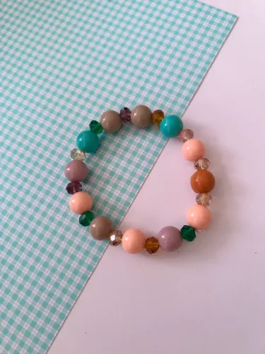 Pulseira Nude Multicolorida - Peça Única