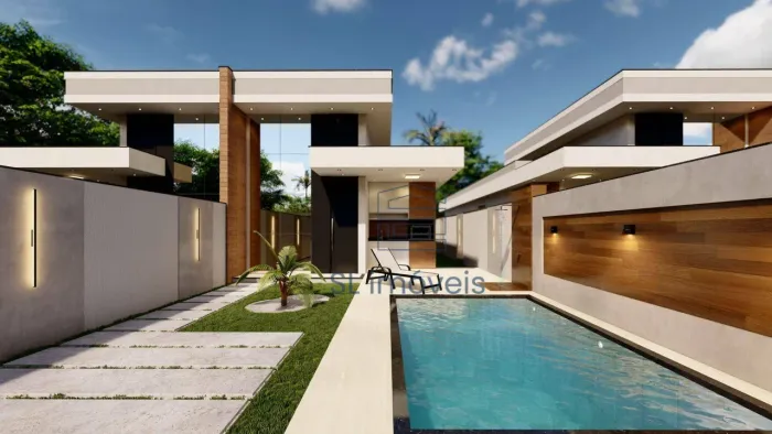 Casa linear com 3 quartos à venda no Ouro Verde, Rio das Ostras