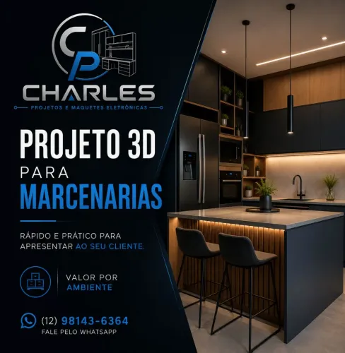 Projetos para marceneiros, arquitetita e maquetes eletrônicas. 