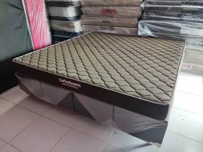 Cama colchão super king ortobom molas ensacadas entrega grátis +2 brinde travesseiros
