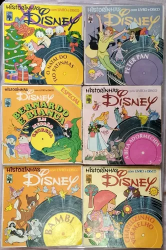 Historinhas Disney com Livro e Disco - Lote 3 