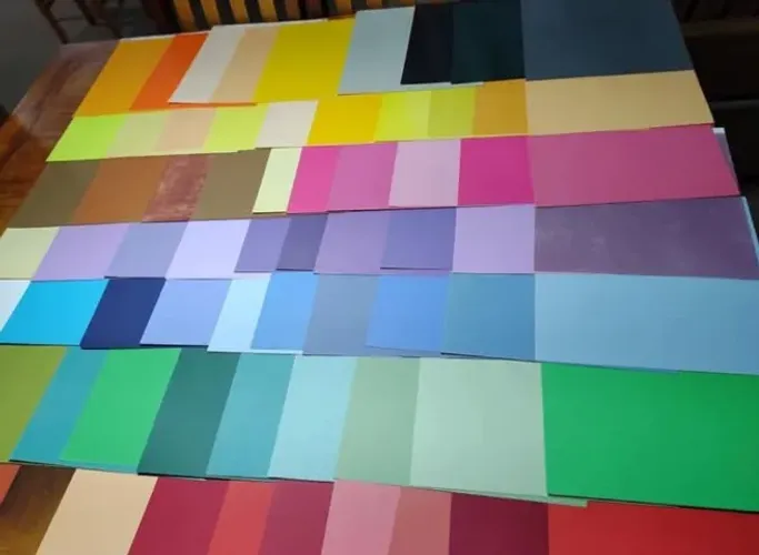 Folhas scrapbook artesanato