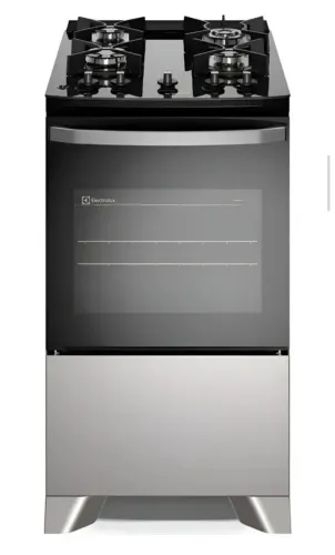 Fogão 4 bocas Electrolux mesa de vidro efficient tripla chama e perfect cook FE4GG bivolt