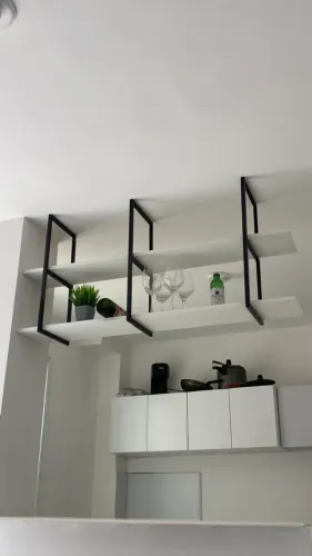 Nicho Estilo Industrial ^(Branco) Suspensa Teto Parede
