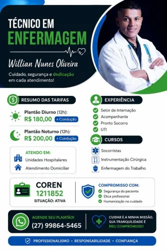 Técnico em Enfermagem Autônomo
