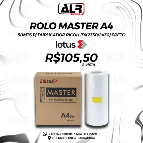 ROLO MASTER TERMICO 50MTS DUPLICADOR RICOH DX2430 DX2230 
