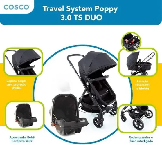 Carrinhos de Bebê Travel DUO Cosco