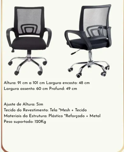 Cadeira para Escritório Novo Direto da Fabrica 
