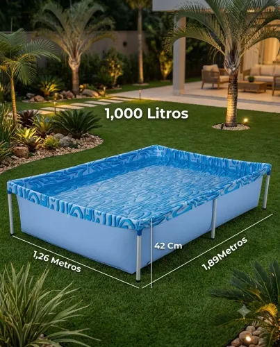 Piscina de montar de mil litros - montagem muito rápida - entrega grátis