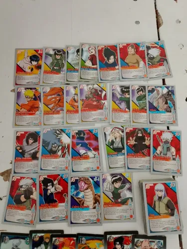 256 cartas Naruto ccg Bandai anos 200