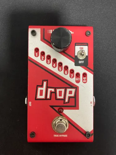 Pedal de efeito DigiTech drop vermelho