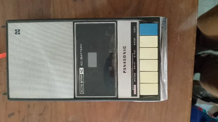 gravador de fita cassete vintage National Panasonic