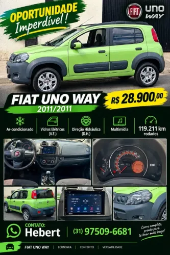 Fiat Uno Mille WAY Economy 1.0 F.flex 4P 2012