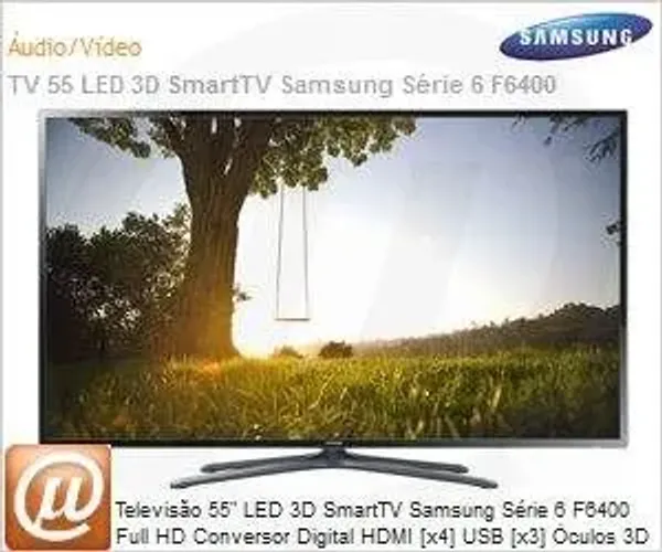 TV Samsung UN55F6400AG - Defeito