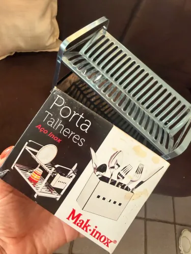 escorredor de prato inox novo/ com nota
