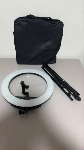 Ring Light Profissional Grande LED - Excelente Estado | Iluminação Potente