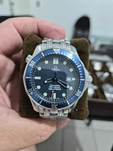 Relogio Omega Seamaster 300 41mm Quartz Original Completo e impecável