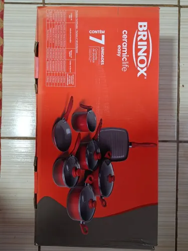 Jogo panelas brinox ceramic Life Easy 7 pecas