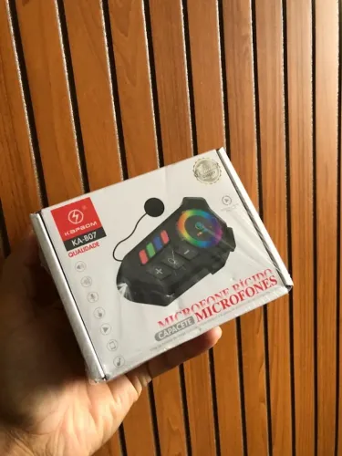 Intercomunicador p/ Capacete Bluetooth - Kapbom KA-B07 (RGB)