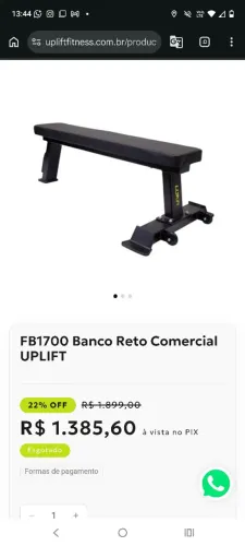 Banco De Musculação Novo Profissional com nota fiscal