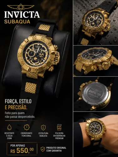 Relógio Invicta Subaqua Original - Oportunidade Única!
