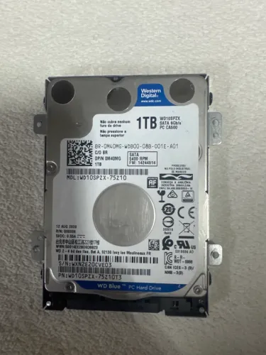 HD Notebook / Console 1TB Western Digital WD Blue SATA 6Gb/s (SEM CASE)